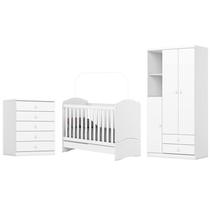 Jogo de Quarto Infantil Bala de Menta Branco - Henn