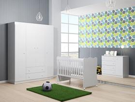 Jogo de Quarto Infantil Completo Berço Roupeiro Cômoda Phoenix baby Jogo de Quarto Infantil Completo Berço Roupeiro Cômoda Phoenix baby