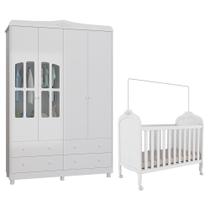 Jogo de Quarto Infantil Elô com Janela Guarda Roupa e Berço - Móveis Peroba Jogo de Quarto Infantil Elô com Janela Guarda Roupa e Berço - Móveis Peroba