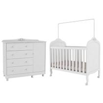 Jogo de Quarto Infantil Elô Cômoda e Berço - Móveis Peroba Jogo de Quarto Infantil Elô Cômoda e Berço - Móveis Peroba