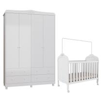 Jogo de Quarto Infantil Elô Guarda Roupa e Berço - Móveis Peroba Jogo de Quarto Infantil Elô Guarda Roupa e Berço - Móveis Peroba