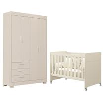 Jogo de Quarto Infantil Guarda Roupa Zaki e Berço Evolution - Reller Móveis