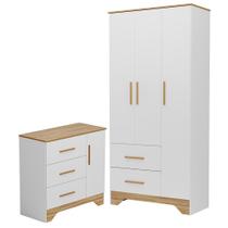 Jogo de Quarto Infantil Popy Retrô Plus Guarda Roupa e Cômoda - Móveis Peroba Jogo de Quarto Infantil Popy Retrô Plus Guarda Roupa e Cômoda - Móveis Peroba