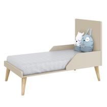 Jogo de Quarto Infantil Theo Cômoda 3 Gavetas e Berço com Pés Madeira Natural - Reller Móveis