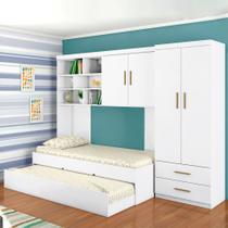 Jogo de Quarto Infantil Theo MDP Branco - Sallar Home Jogo de Quarto Infantil Theo MDP Branco - Sallar Home