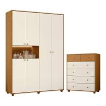 Jogo de Quarto Infantil Vittoria com Guarda Roupa e Cômoda - Móveis Albatroz Jogo de Quarto Infantil Vittoria com Guarda Roupa e Cômoda - Móveis Albatroz