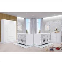Jogo De Quarto Kit Gêmeos Guarda Roupa Cômoda 2 Berço Padrão Jogo De Quarto Kit Gêmeos Guarda Roupa Cômoda 2 Berço Padrão