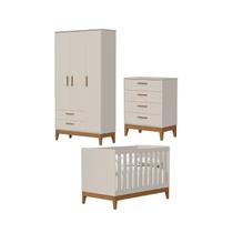 Jogo de Quarto para Bebe Completo 3 Portas Flip Areia Jogo de Quarto para Bebe Completo 3 Portas Flip Areia