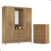 Jogo de Quarto Roupeiro e Comoda Essen Amendola Jogo de Quarto Roupeiro e Comoda Essen Amendola