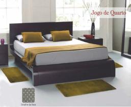 Jogo de Quarto Tapete Shaggy Macio 3 peças Antider. Areia