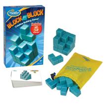 Jogo de quebra-cabeça 3D ThinkFun Block by Block com bolsa de armazenamento