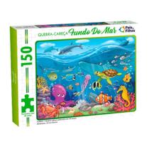 Jogo de Quebra Cabeça com 150 Peças Fundo do Mar Polvo Cavalo Marinho Tartaruga Pais & Filhos