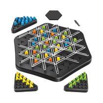 Jogo De Quebra-Cabeça De Tabuleiro Interativo Familiar Triângulo Link, Brinquedo Educacional De
