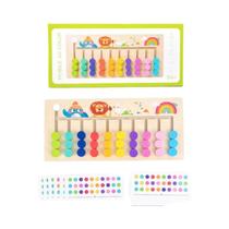 Jogo De Quebra-Cabeça Lógico Colorido Montessori Para Crianças, Brinquedo De Tabuleiro De Xadrez