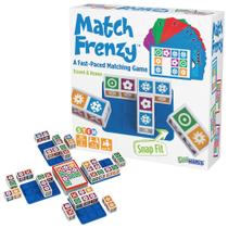 Jogo de quebra-cabeça portátil de combinação de padrões Funwares Match Frenzy Jogo de quebra-cabeça portátil de combinação de padrões Funwares Match Frenzy