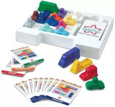 Jogo de Raciocínio Lógico Infantil Tabuleiro Peças Carrinhos Jogo de Raciocínio Lógico Infantil Tabuleiro Peças Carrinhos