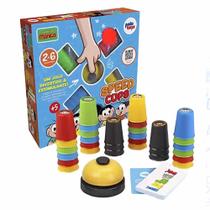 Jogo de Raciocínio Lógico - Speed Cups - Turma da Mônica - Pakitoys Jogo de Raciocínio Lógico - Speed Cups - Turma da Mônica - Pakitoys