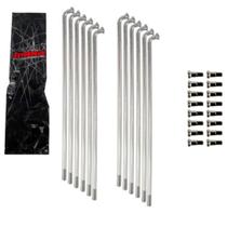Jogo de Raio Traseiro Inox 36 Peças BIZ100/125 POP100/110I Jogo de Raio Traseiro Inox 36 Peças BIZ100/125 POP100/110I