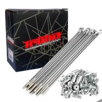 Jogo de Raios Traseiro Biz 125/100 - Pop 100/110i Com 36 Pecas Cromado 4 MM