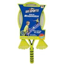 Jogo de Raquetes - Com 02 bolas tipo Badminton - DM Toys