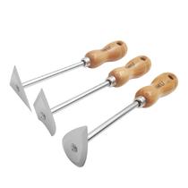 Jogo de Raspadores CHILI 3 Peças em Aço Inoxidável com Cabo de Madeira 22 cm Jogo de Raspadores CHILI 3 Peças em Aço Inoxidável com Cabo de Madeira 22 cm