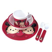 Jogo De Refeição Infantil Mickey & Minnie Vermelho TsumTsum - Disney