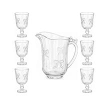 Jogo de refresco 6 taças 1 jarra belle 280ml cristal fullfit Jogo de refresco 6 taças 1 jarra belle 280ml cristal fullfit
