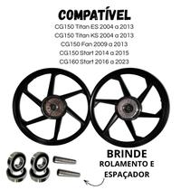 Jogo de roda liga leve rodão cg150 cg 160 start fan titan es ks 2004 a 2013 freio tambor Jogo de roda liga leve rodão cg150 cg 160 start fan titan es ks 2004 a 2013 freio tambor