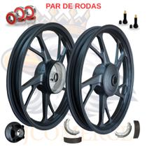 Jogo De Roda Titan Cg 125 Todos Anos Nova Pé De Galinha. Fabreck fabricação Nacional Jogo De Roda Titan Cg 125 Todos Anos Nova Pé De Galinha. Fabreck fabricação Nacional