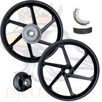 Jogo De Roda Titan Sport Mix Fan 125 Esd 2009 Preta Nova Fabreck Premium Jogo De Roda Titan Sport Mix Fan 125 Esd 2009 Preta Nova Fabreck Premium