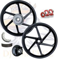 Jogo De Roda Titan Sport Mix Fan 125 Esd 2009 Preta Nova Fabreck Premium Jogo De Roda Titan Sport Mix Fan 125 Esd 2009 Preta Nova Fabreck Premium