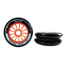 Jogo de Rodas Freestyle Traxart Revolt R3 110mm/88A HR - Laranja Jogo de Rodas Freestyle Traxart Revolt R3 110mm/88A HR - Laranja