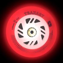 Jogo de Rodas Traxart Inline com LED 110mm/85A - LED Vermelho