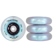Jogo de Rodas Traxart LED Special Glitter Azul Holográfica 80mm/85A