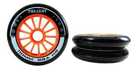 Jogo de Rodas Traxart Revolt Freestyle R3 110mm/88A HR - Laranja Jogo de Rodas Traxart Revolt Freestyle R3 110mm/88A HR - Laranja