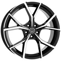 Jogo de Rodas Volkswagen Golf R Aro 20 x 8,0 5x100 ET40 K73 Preto Diamantado