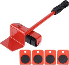 Jogo de Rodinha e Alavanca Movedor de Móveis Eletrodoméstico