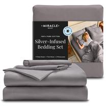 Jogo de Roupa de Cama Miracle Made Stone Cotton Queen 4 Peças