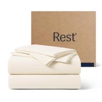 Jogo de Roupa de Cama REST Evercool+ Queen Cooling 4 Peças Marfim Jogo de Roupa de Cama REST Evercool+ Queen Cooling 4 Peças Marfim