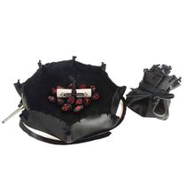 Jogo de Runas das Bruxas com Sacola de Couro - Ônix