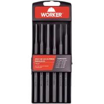 Jogo De Saca Pinos Paralelos Com 6 Peças 576590 Worker