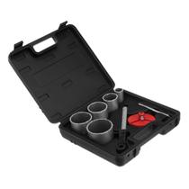 Jogo de serra copo diamantada para ceramica, telha, 33-83mm, haste sextavada, 1pc // mtx