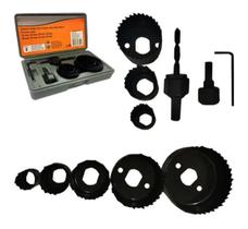 Jogo De Serra Copo Profissional Corte Em Madeira Gesso Pvc