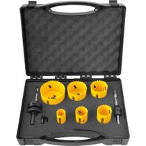 Jogo De Serras Copo Bimetal Aço Rápido 9 Pçs Scv 300 Vonder