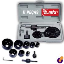 Jogo De Serras Copo Para Madeira - 11 Peças - 19 A 64mm - MTX Jogo De Serras Copo Para Madeira - 11 Peças - 19 A 64mm - MTX