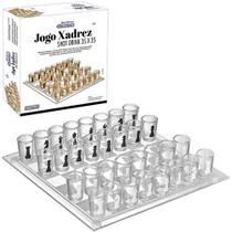 Jogo De Shot Jogo De Xadrez Drink Tabuleiro De Vidro 35Cm - Western