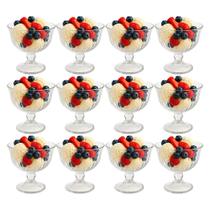 Jogo de Sobremesa 12 Taças Vidro Transparente Melina Mini Bowl com Pé 200ml Haüskraft Jogo de Sobremesa 12 Taças Vidro Transparente Melina Mini Bowl com Pé 200ml Haüskraft