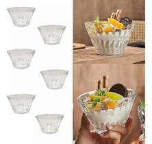 Jogo De Sobremesa Bowl Vidro 330ml Saladeira 6 Peças