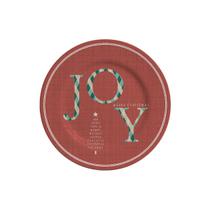 JOGO DE SOBREMESA NATAL ALLEANZA JOY-B C/6 PRATOS 1ªLINHA