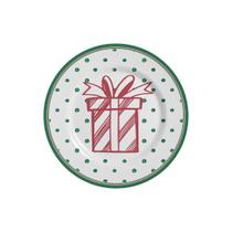 JOGO DE SOBREMESA NATAL ALLEANZA SURPRISE C/6 PRATOS 1ªLINHA